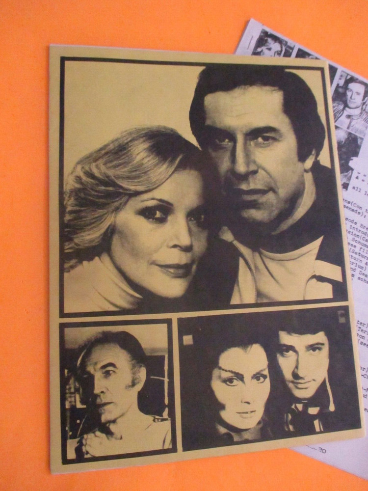 SPACE 1999 1978 ORIGINAL 1ST CONVENTION PROGRAM ETC/SIGNED VERY RARE NM
