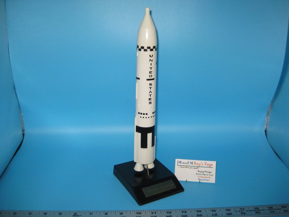 Vtg Countdown Inc US Space Rocket TITAN GEMINI Launch Vehicle Model 12.75" tall