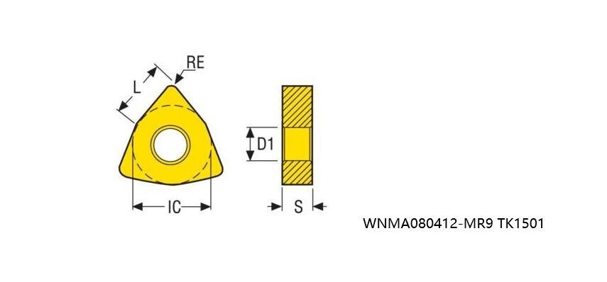 GENUINE  INSERTS          20PCS        WNMA080412-MR9 TK1501