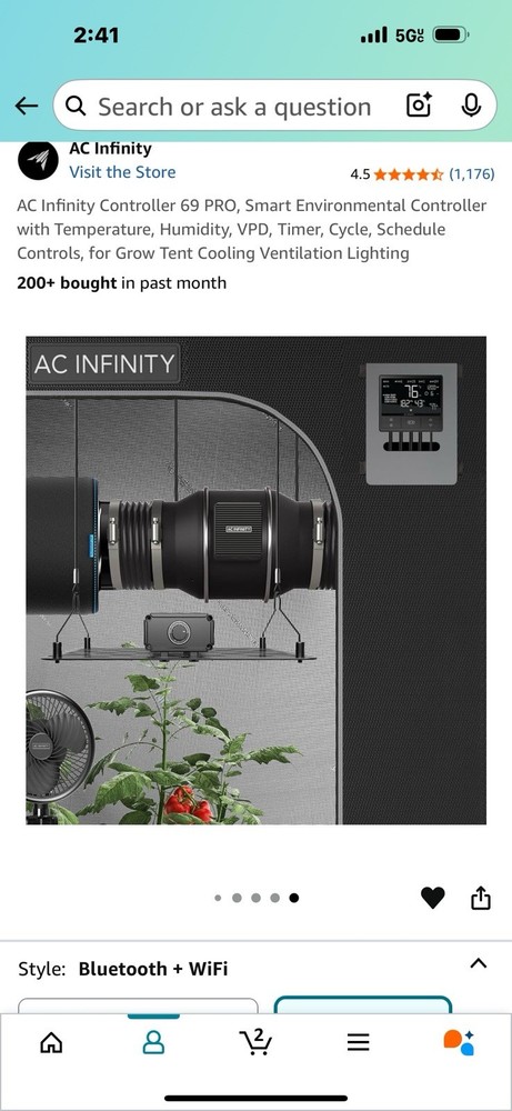 AC Infinity Controller 69 PRO Smart Environmental Controller 8 Ports (Untested)