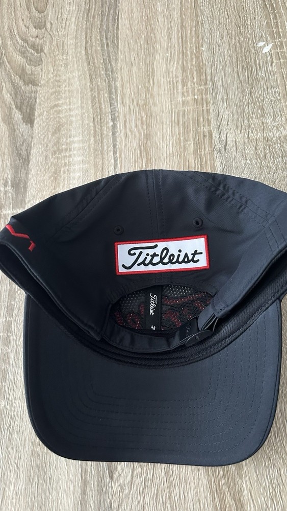 Titleist Black And Red Hat
