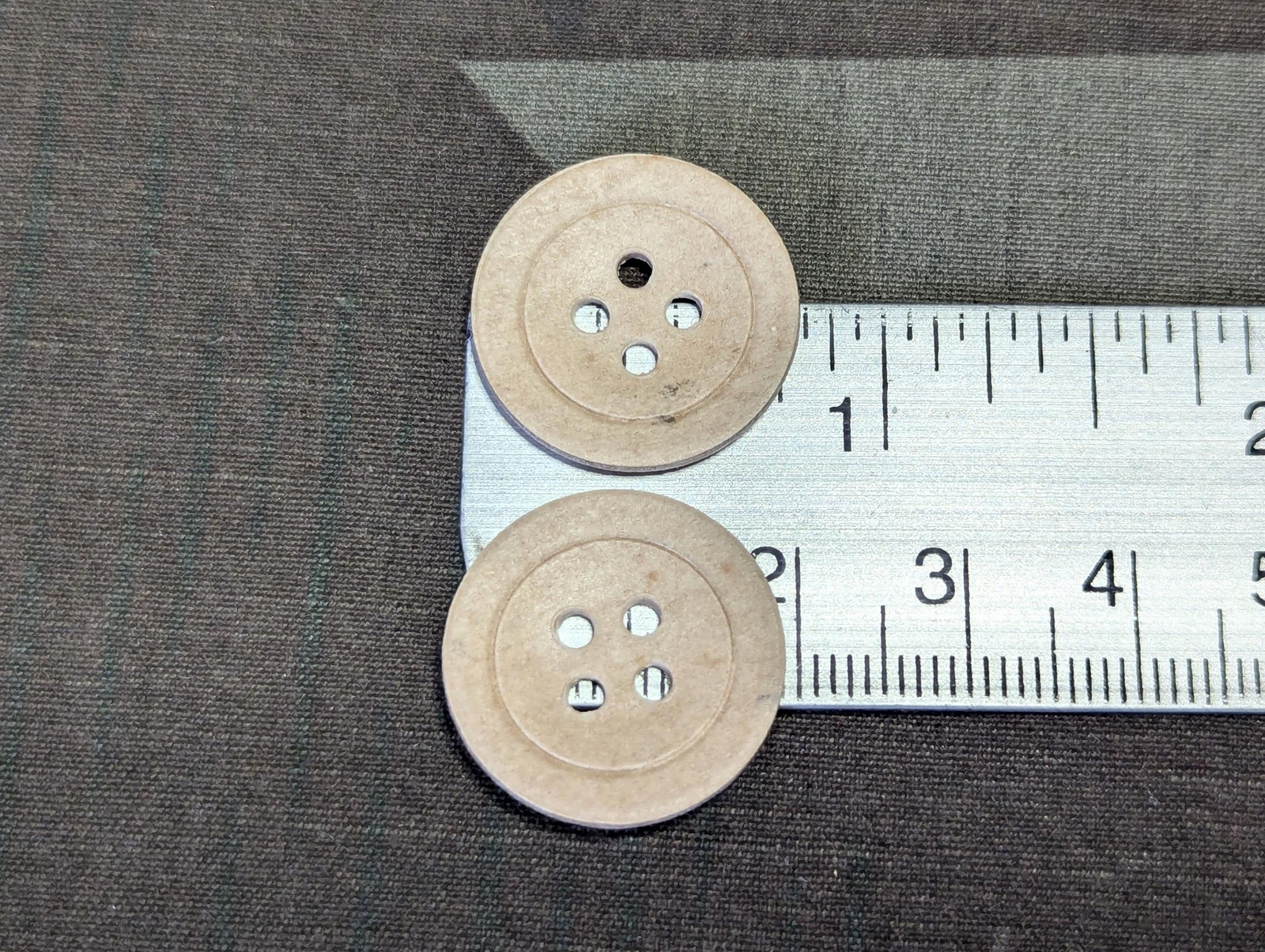 Original WWII German Pressed Paper 19mm Buttons (Lot of 10) Vintage 1940s 1930s