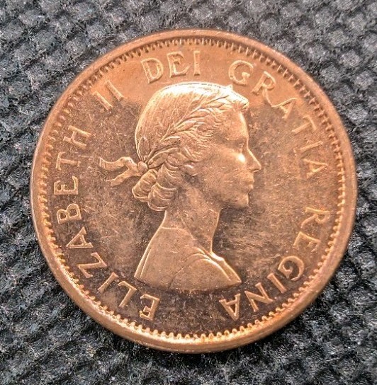Rare Canada 1959 BU Small Cent Penny.