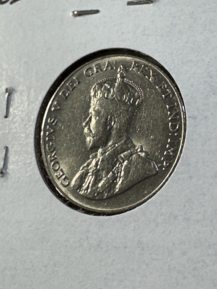 1928 Canada 5 Cents Cleaned