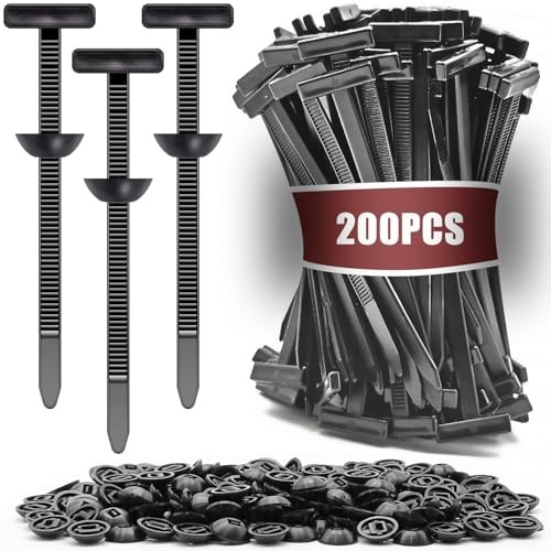 Pack Nylon Universal Cable Tie Buckle Zip Tie, Heavy Duty Self-Locking Push 200