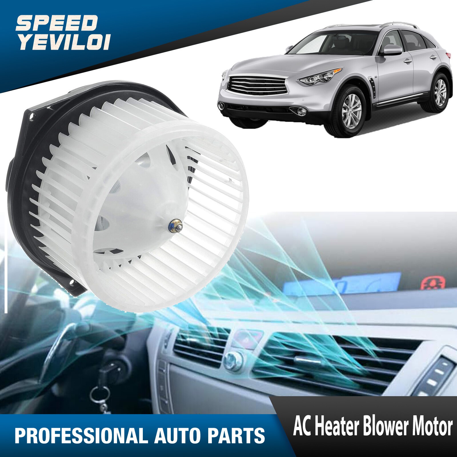 Fits For 2007-2014 Nissan Altima HVAC Heater Blower Motor with Fan Cage 700193