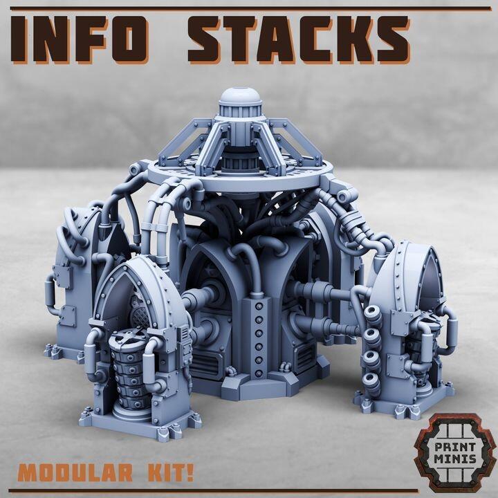 Info Stacks Sci-fi Steampunk Grim Dark Scenery