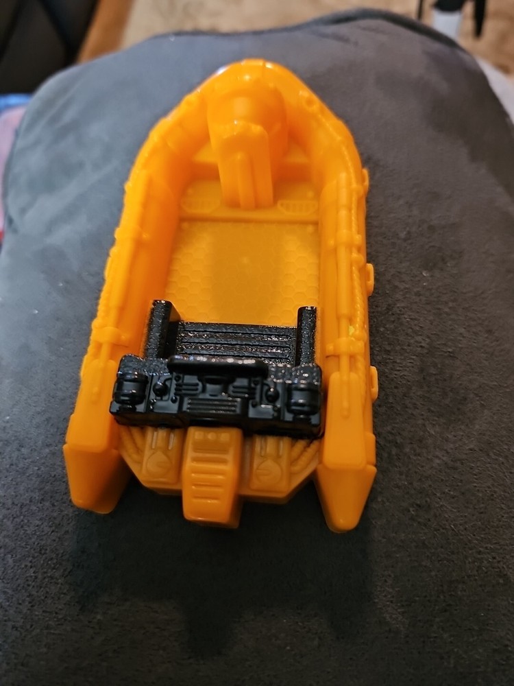 Black And Orange Plastic Boat