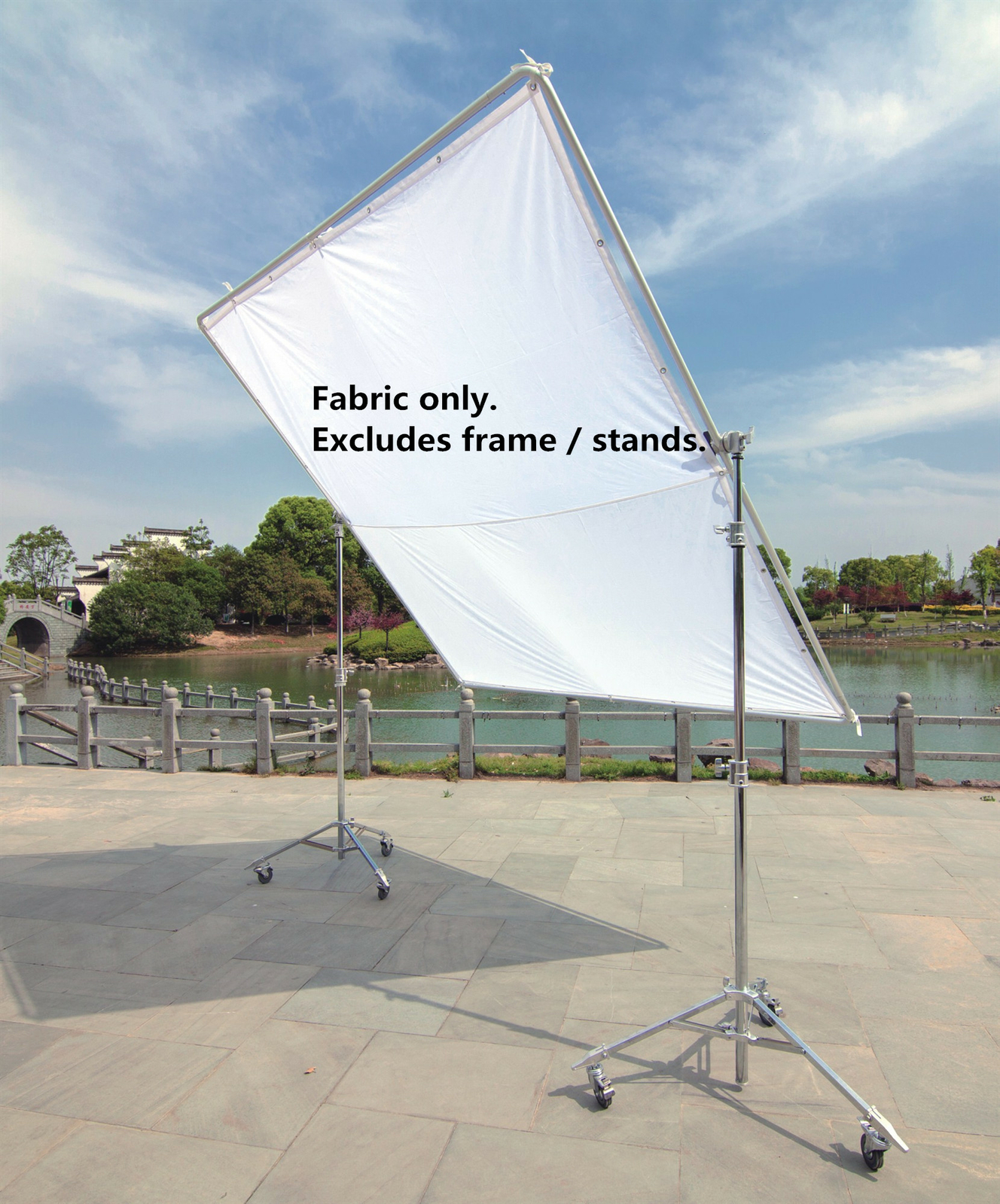 8'x8' 8x8ft 2.4x2.4m Butterfly 1/2 Half Grid Cloth Lite Diffusion Silk #3032