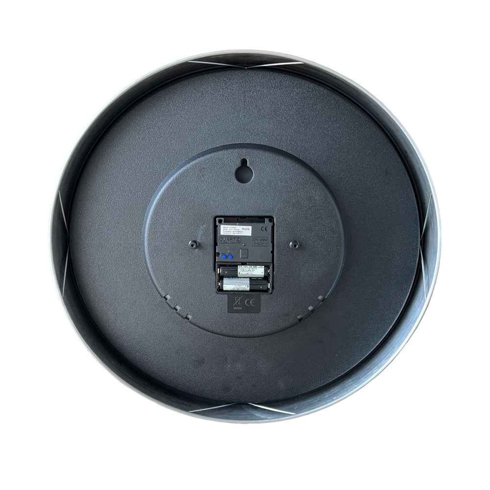 Analog NTP Wi-Fi Clock, Network Synchronized, with Silvery Aluminum Casing
