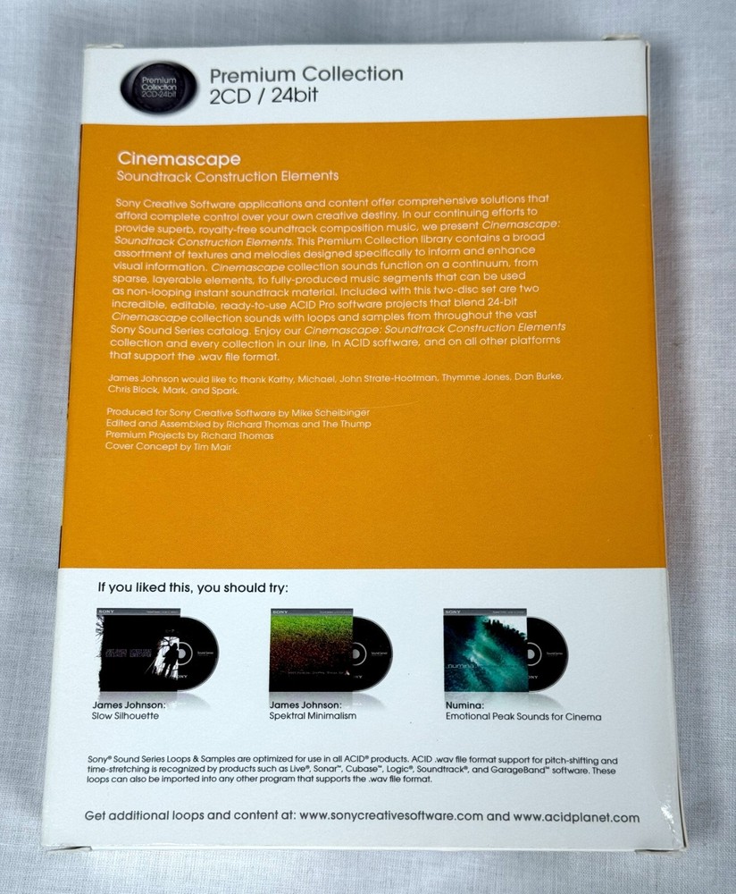 Sony Cinemascape Soundrack Construction Elements