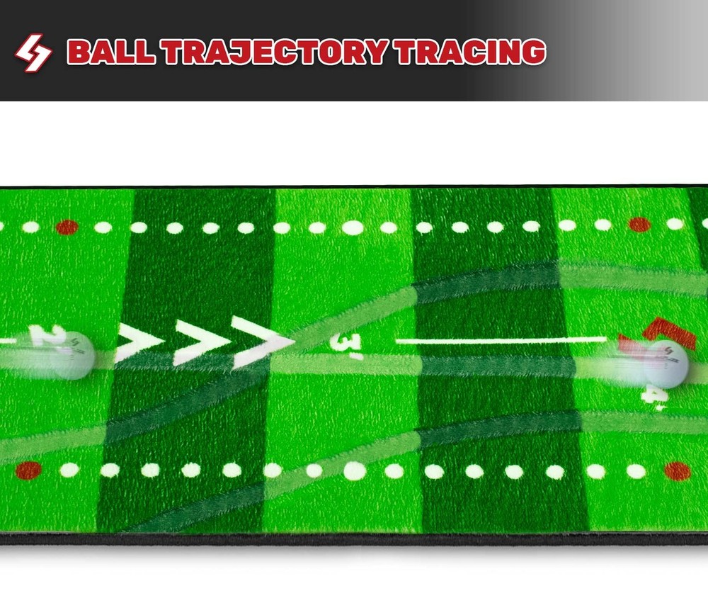SAPLIZE Golf Putting Practice Mat Adjustable Slope Trajectory Tracking & Fun
