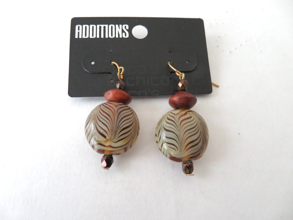CHICO'S DROP DANGLE EARRINGS HOOK