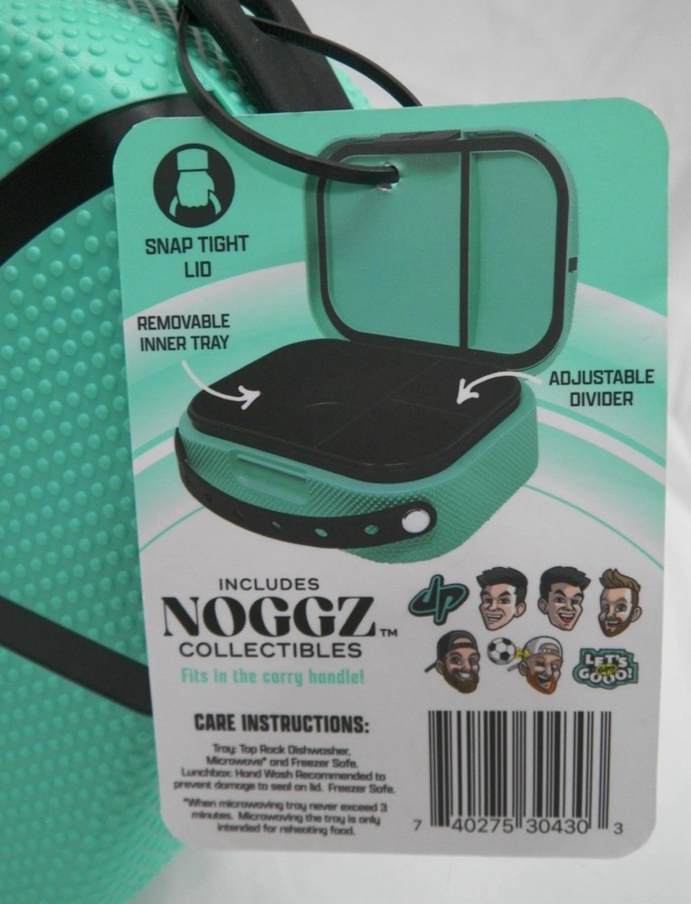 DUDE PERFECT lunchbox - removable inner / adjustable divider / snap tight lid