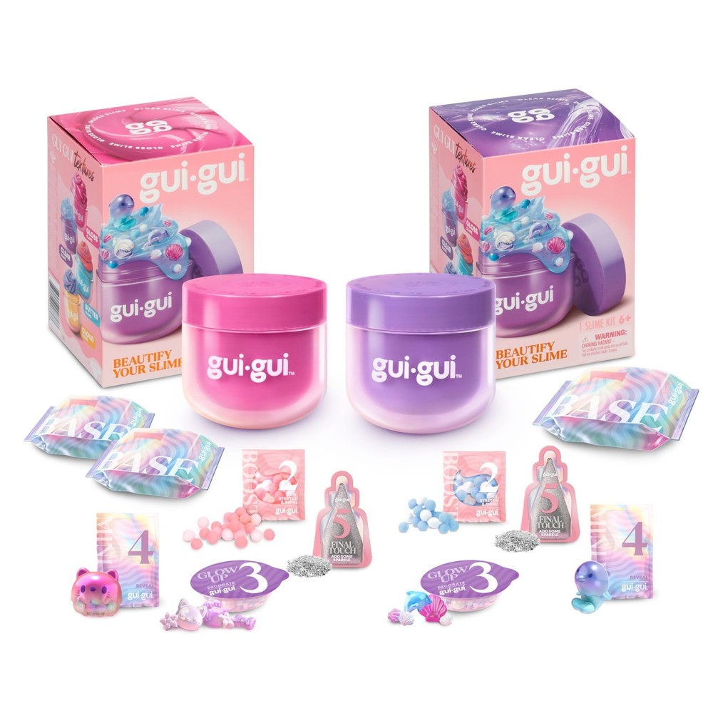 Scented Slime Kit 2-Pack Bundle - Clear & Gloss, DIY Customization, ASMR Fun