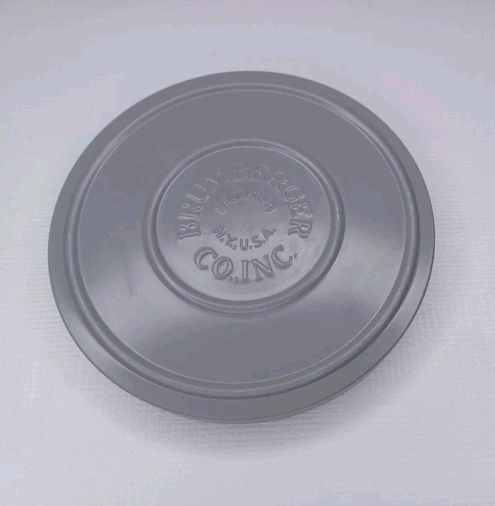 Brumberger 5" Grey Metal Reel Case