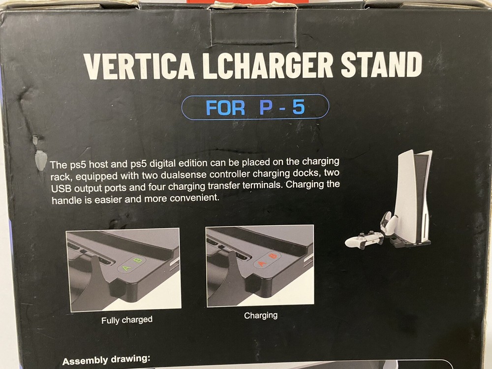 Charger Vertical Stand USB Hub For PS5 - 2 Controller Docks IPlay