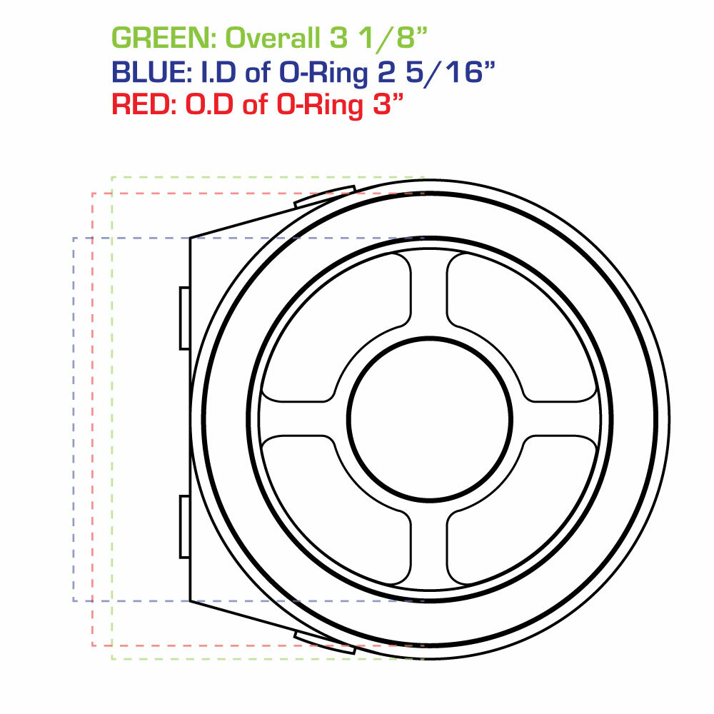 GlowShift Oil Filter Sandwich Sensor Adapter - 3/4 UNF-16 Thread