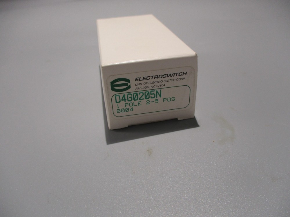 NEW ELECTROSWITCH D4G0205N ROTARY SWITCH 2POLE 5 POSITION