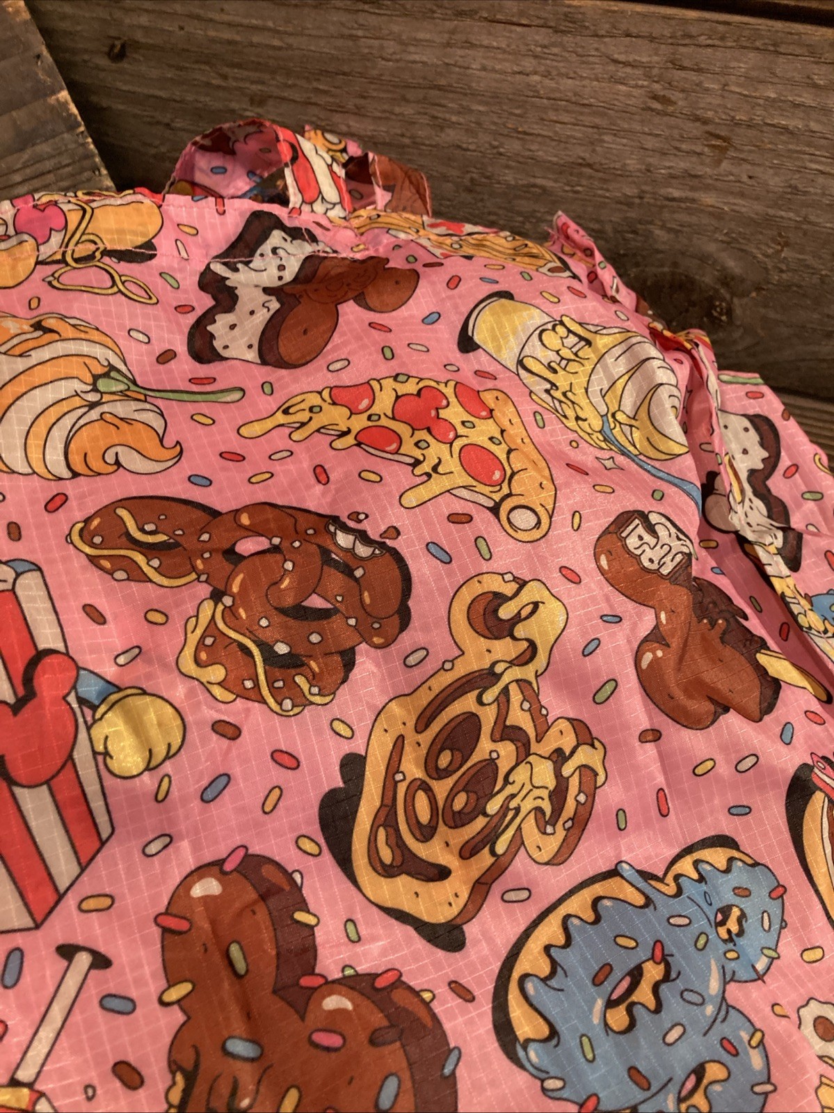 Disney Parks Packable Tote & Holder 2025 Mickey Mouse Snacks Donuts Delights NWT