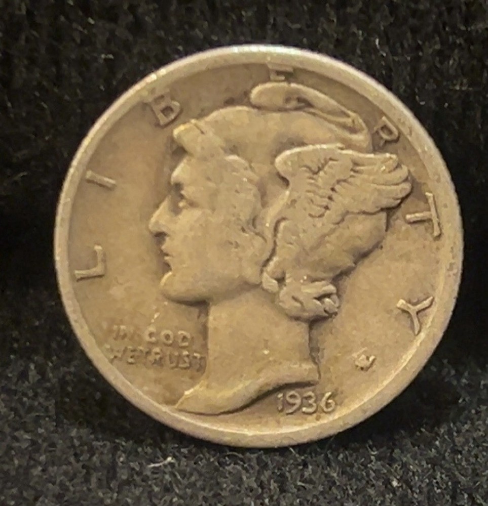 1936 D Mercury Dime 90% Silver