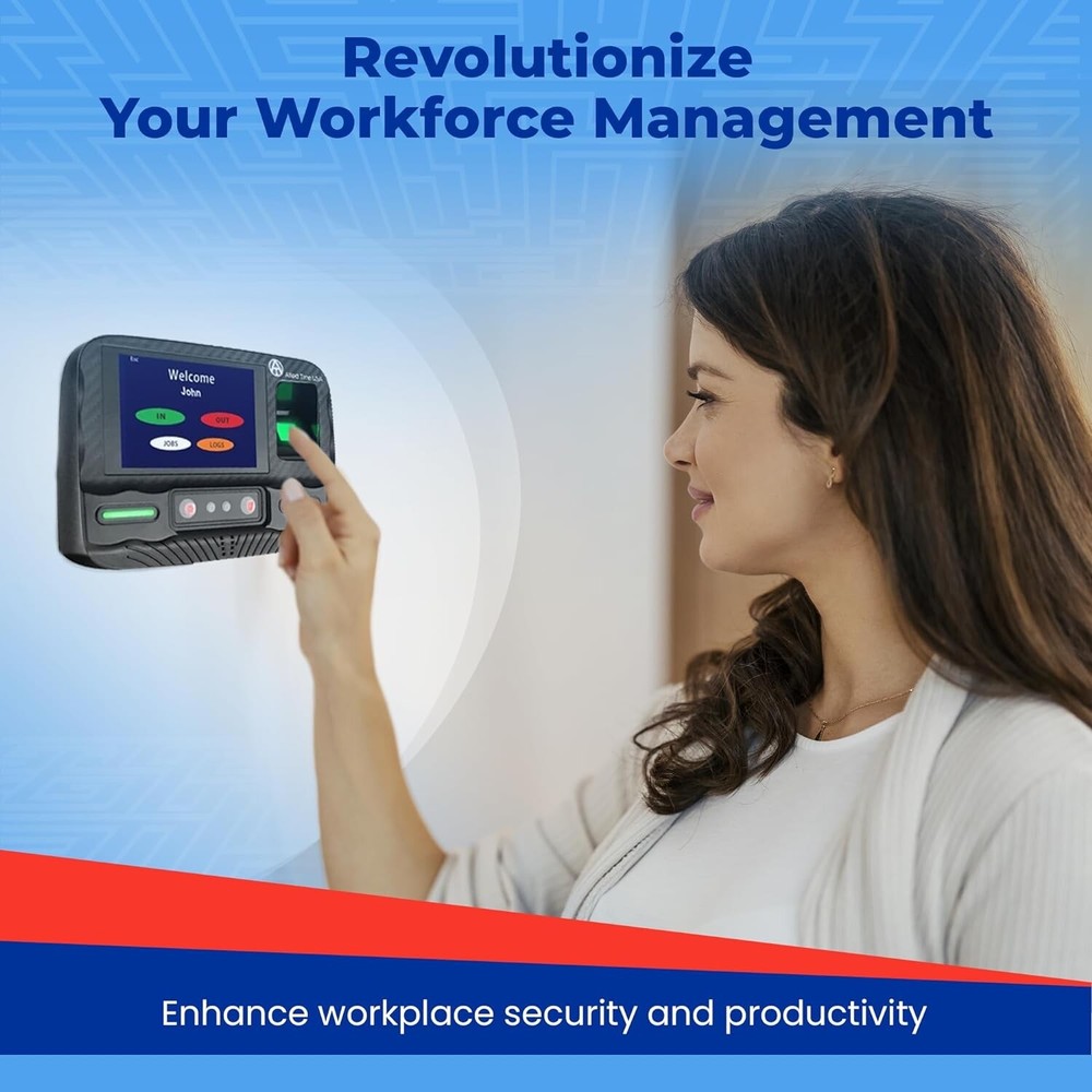 Biometric Time Clock for Employees Attendance - Subscription Clock in Machine