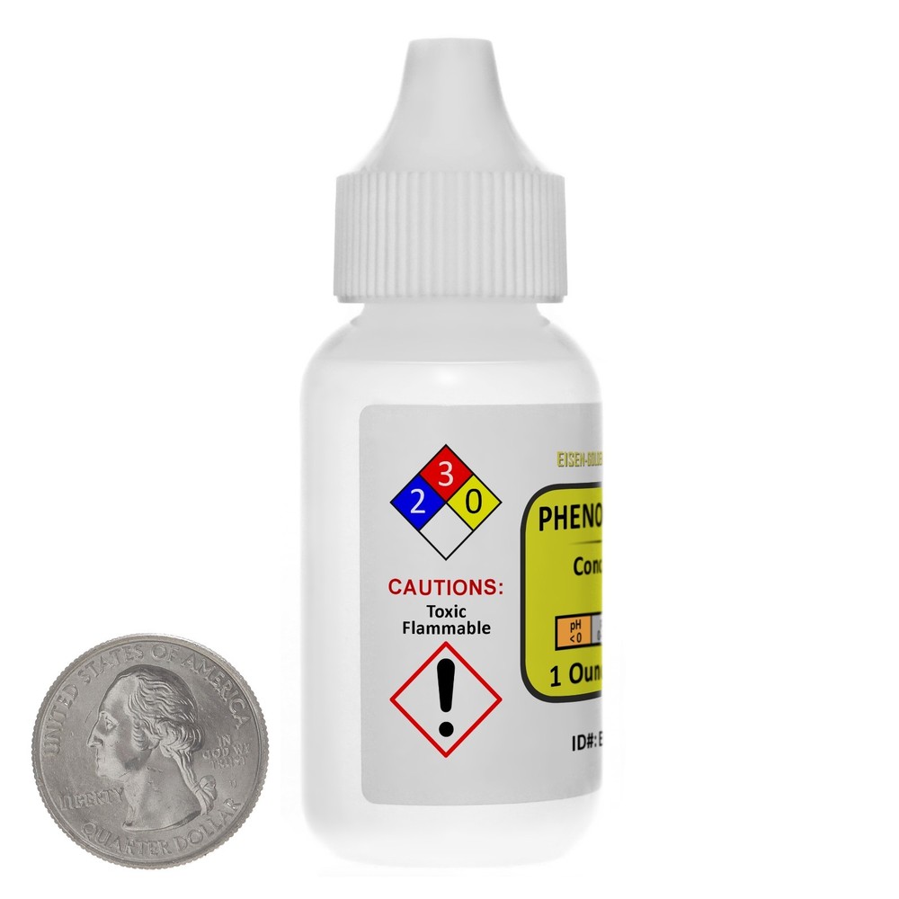 Phenolphthalein Indicator [1% Solution] Reagent Grade 1 Oz in a Dropper Bottle