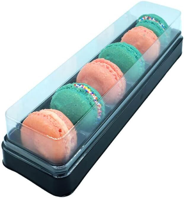 Vend Exchange Clear Plastic Macaron Containers - Fits 6 6 Macarons,