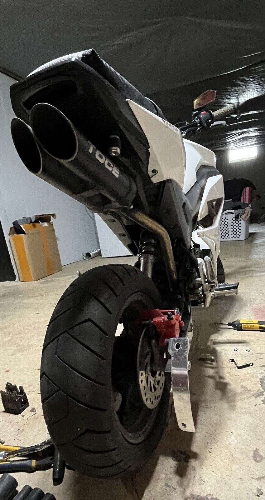 Curved License Plate Relocation Holder Bracket for HONDA GROM 125 2014-current