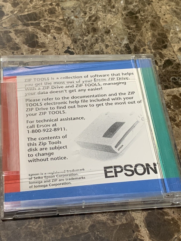 VINTAGE IOMEGA EPSON TOOLS ZIP DISK