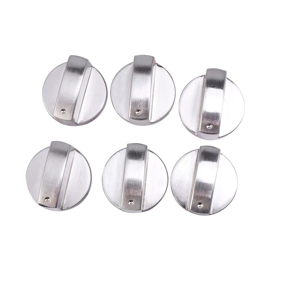 New 6pcs Universal Gas Stove Knobs Cooker Oven Kitchen Control Metal Replace
