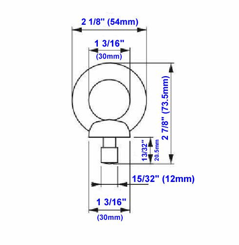 Lifting EYE BOLT M10, M12, M14, M16