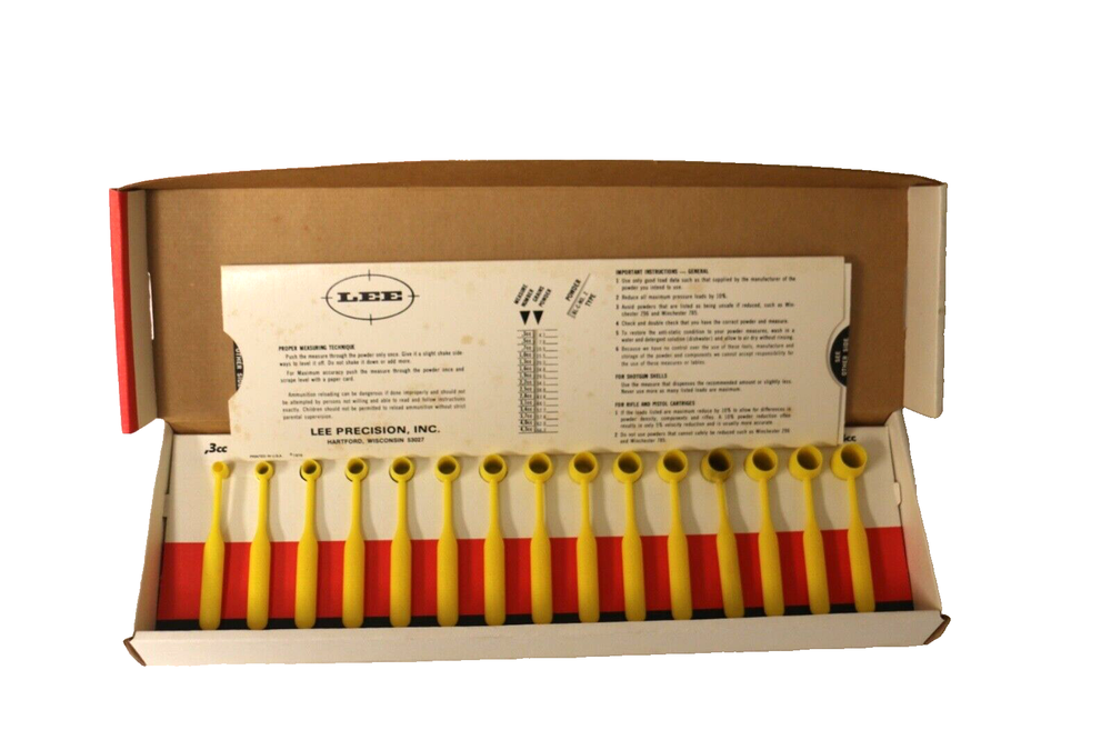 Lee Power Measure Kit with measuring guide preowned