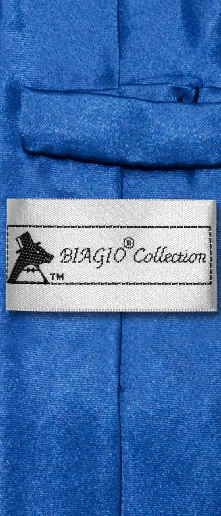 Biagio Boys NeckTie Solid ROYAL BLUE Color Youth Neck Tie