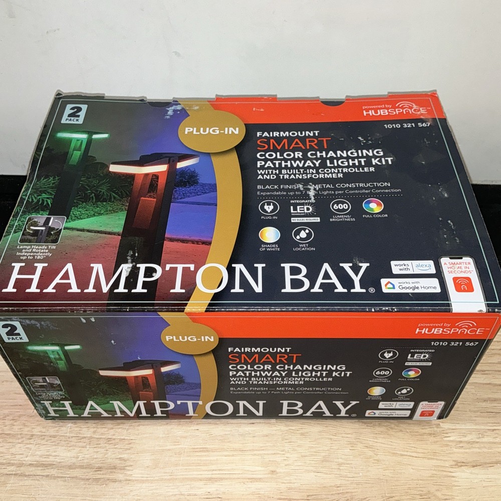 Hampton Bay Smart Color Changing Pathway Light Kit Controller Transformer