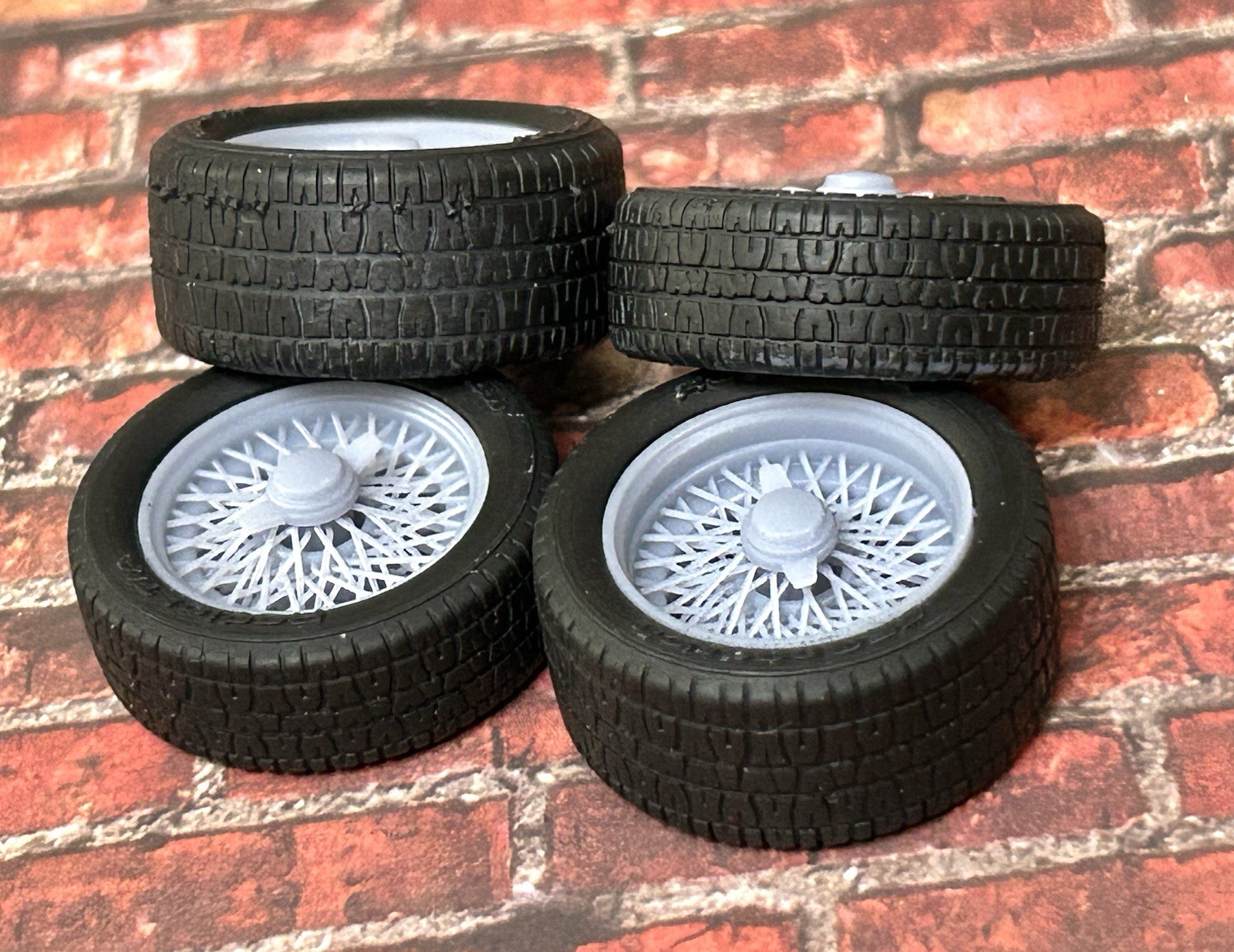 1/24 Scale: 18-inch “Wire Jaguar” Resin Wheels For Sports Cars