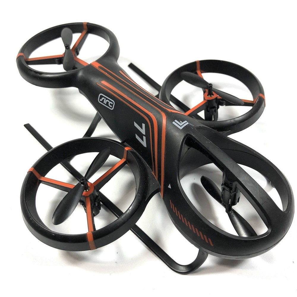 Sharper Image Aero 77 Stunt Drone & Remote Control Black Orange 1014291