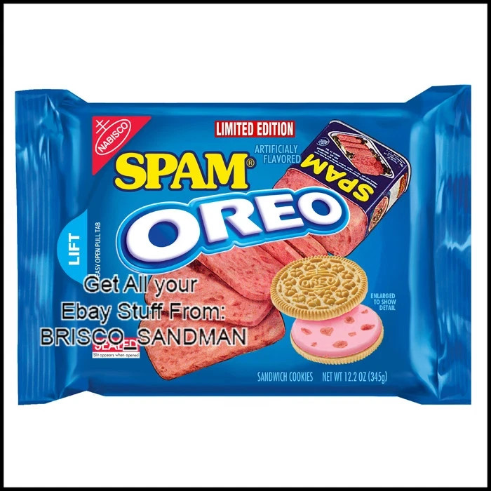 FUNNY OREO SPAM Die Cut MAGNET OR DECAL