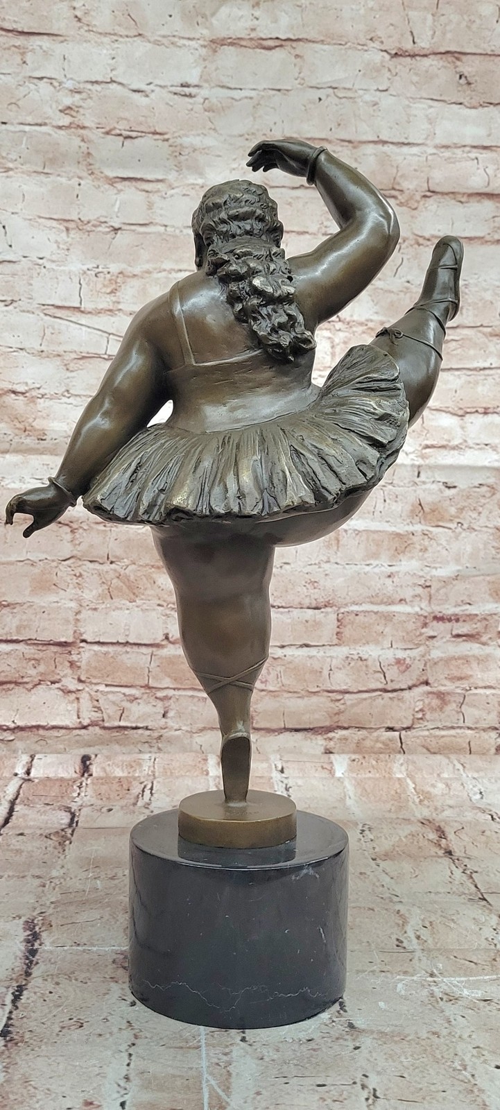 Fernando Botero Bronze Ballerina Statue Leg Up Figurine Hot Cast Artwork Gift NR