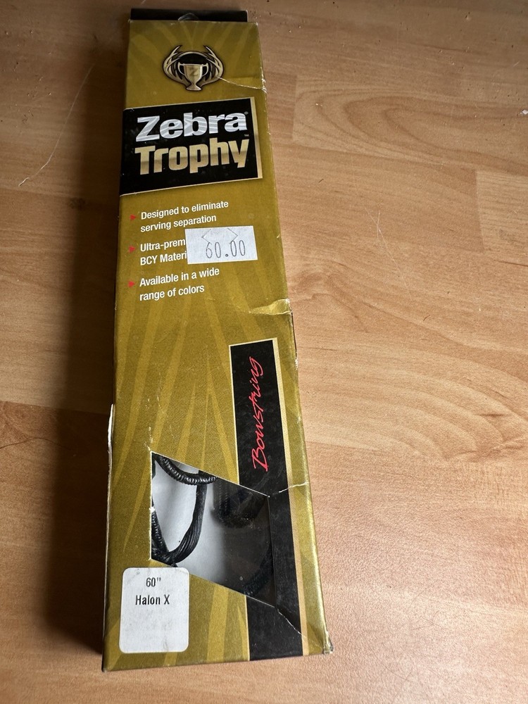 ZEBRA TROPHY BOW STRING 60Inch Halon X 720770012538