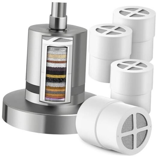 4 Pack 15 Stage Replacement Filter Compatible with JOLIE Filtered Shower head,