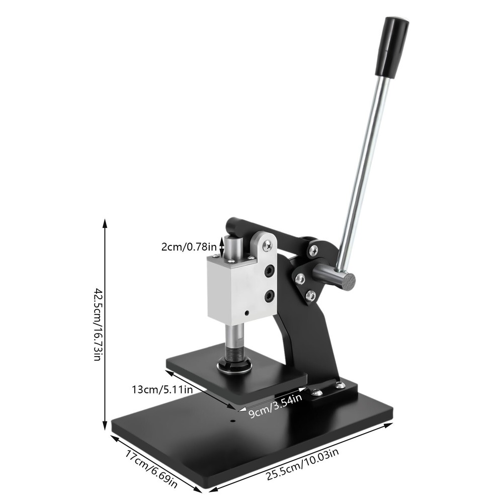 Leather Die Cutting Sampling Machine Hand Manual Press Punching Machine Tool