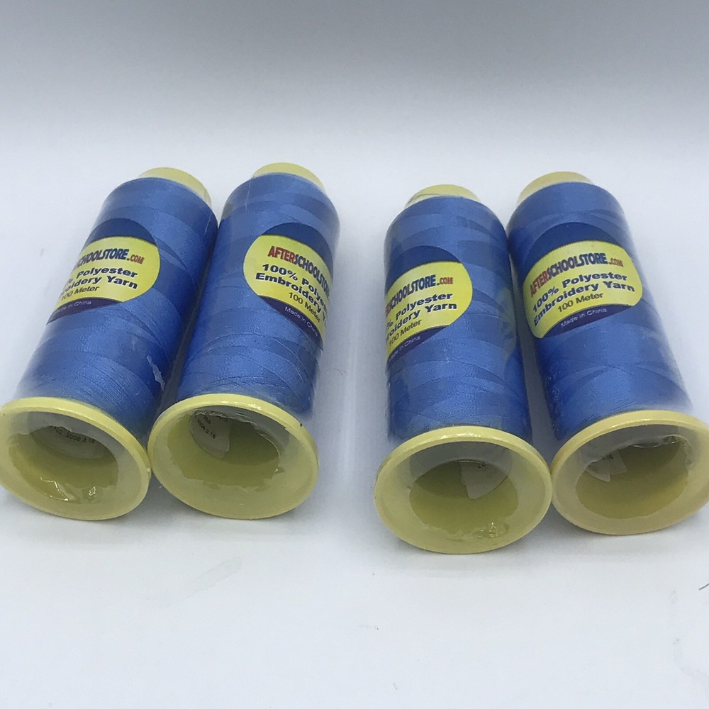 Capri Blue Matallic Embroidery Thread 400 meters total