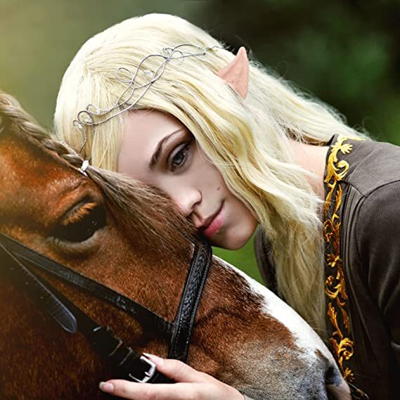 Halloween Cosplay Elf Ears Latex Hobbit Pixie Fairy Vulcan Alian Costume Props