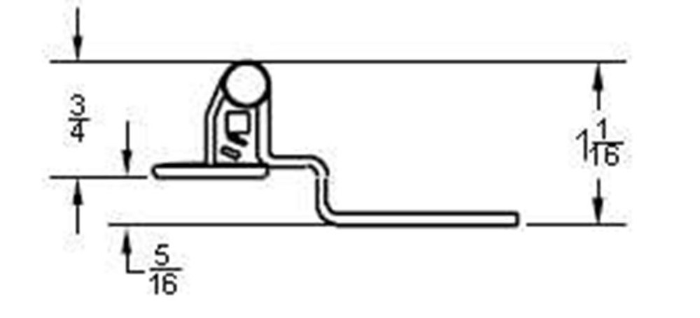 Single 3/8" Offset Self Closing Hinge - Bumpers - Screws -Brass Plated