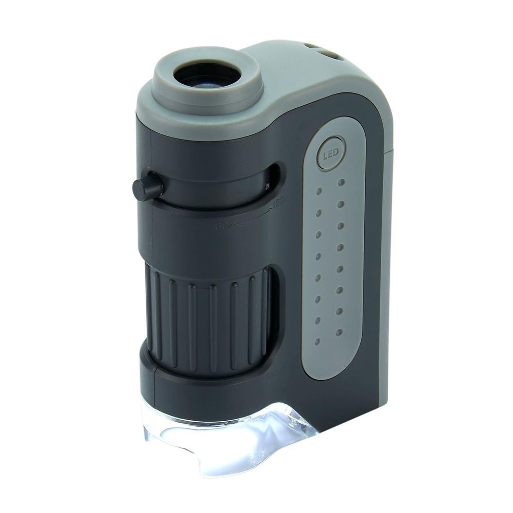 Carson MicroBrite Plus 60x - 120x Pocket Microscope with LED Light
