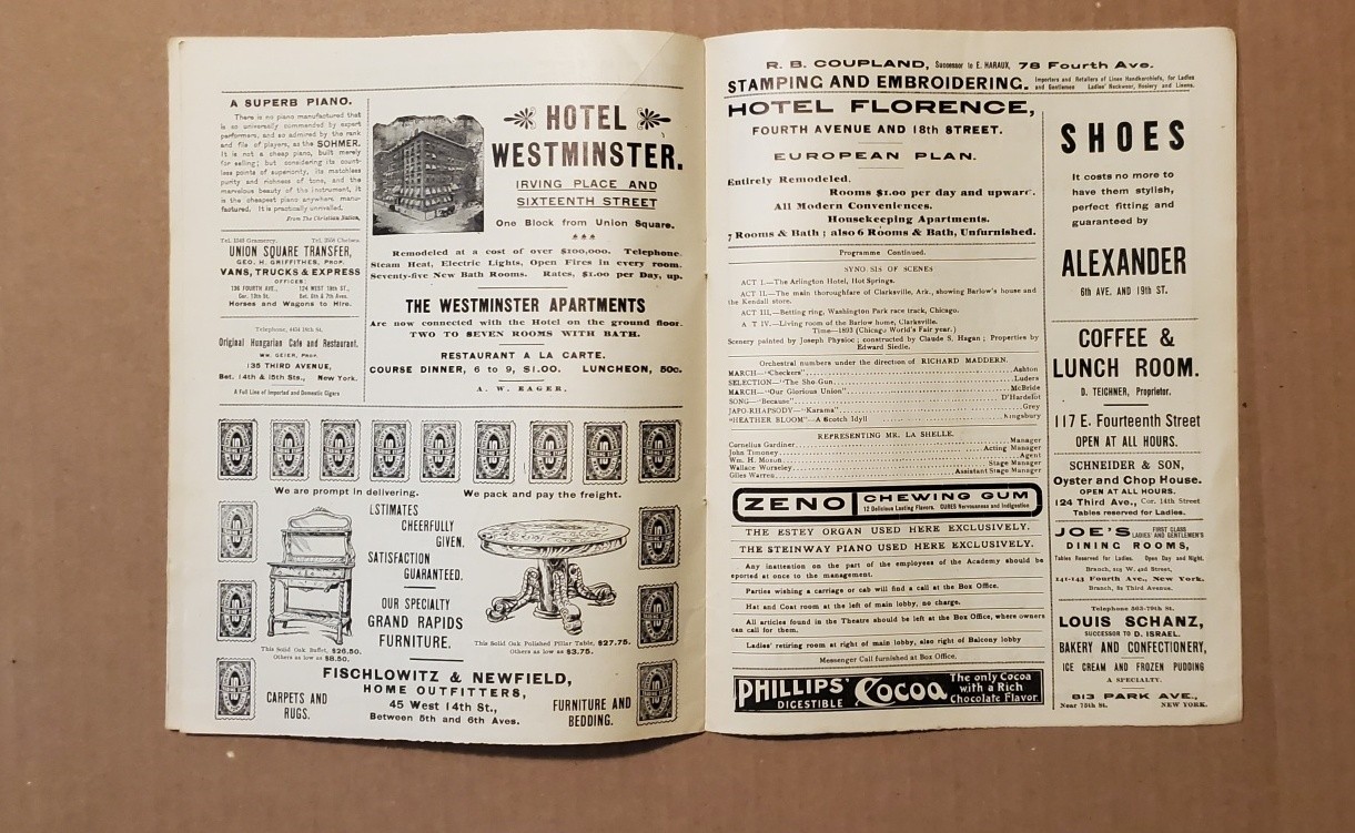 2192----1903/04 Academy of Music programs lot of 4 NYC