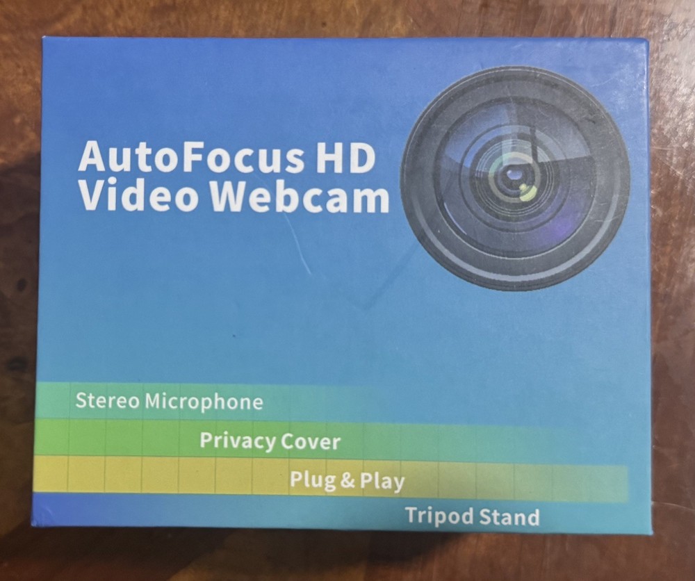 AutoFocus HD Video WebCam , Stereo Microphone., Webcam for PC