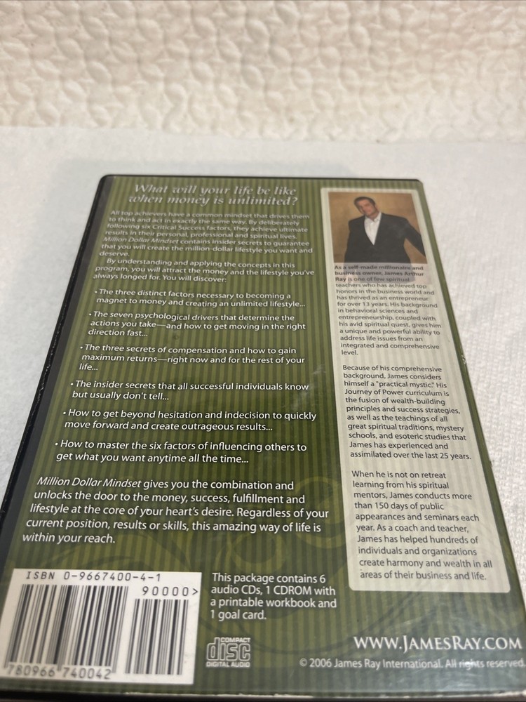 Million Dollar Mindset 6 Disc Audi Set With CD-ROM