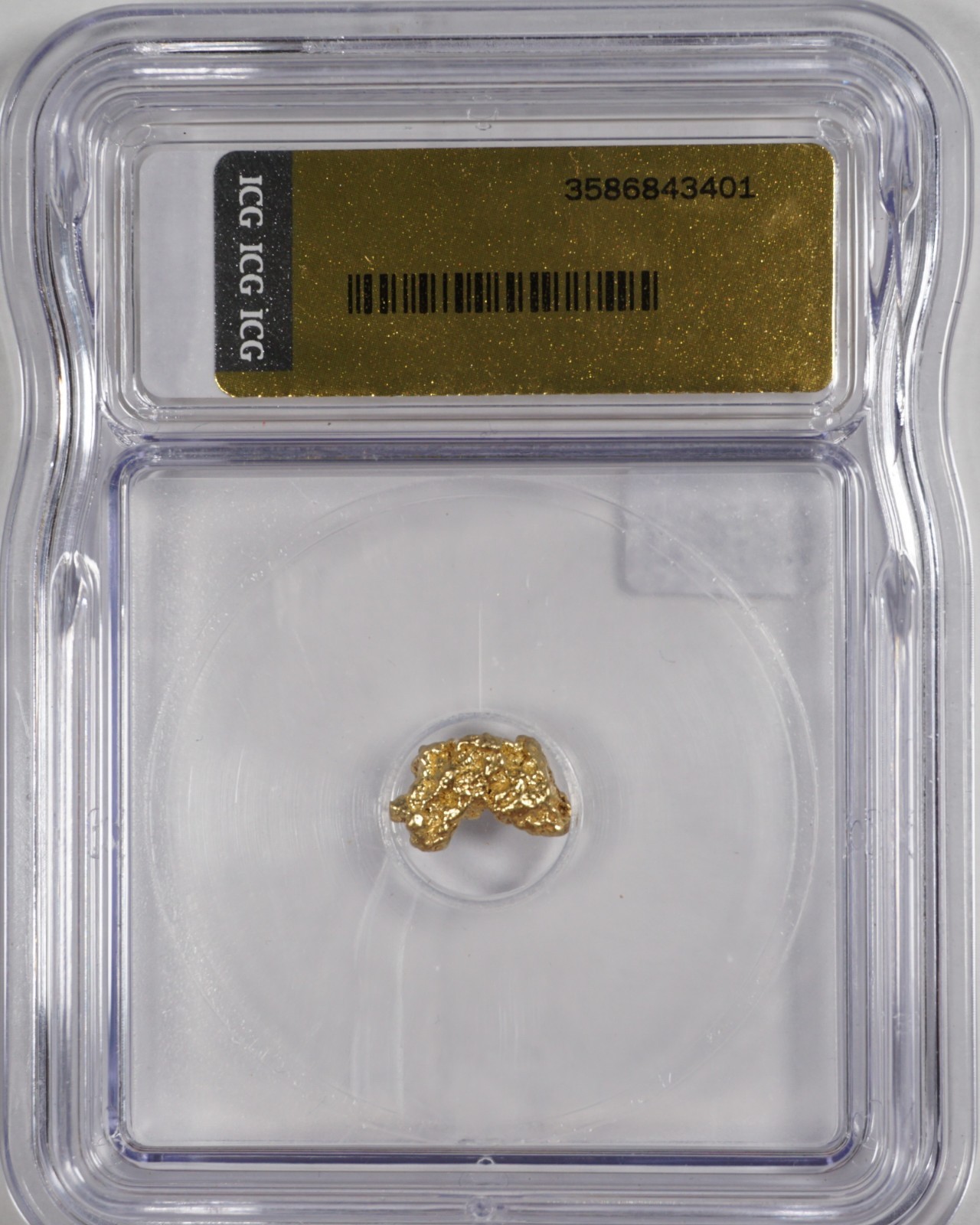 Gold Nugget ICG Certified Specimen Unique Beautiful Natural Formation 1.40 Grams